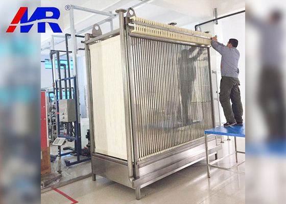 PVDF Membrane Bioreactor Mbr Wastewater Treatment 1500mm Height 3mm Thickness